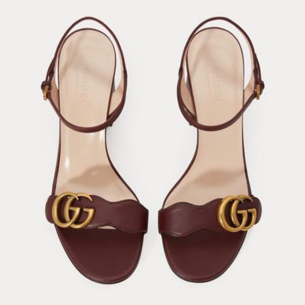 [Sold] Gucci Marmont Logo embellished sandals - Picture 2 of 5